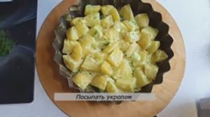 Запеченны картофель с соусом Невероятный гарнир на обед или ужин
