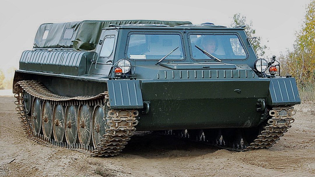 По грязи как по асфальту ГТ-СМ ГАЗ-71 Гусеничный Транспортёр - Снегоболотоход Модернизированный