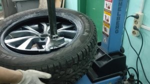 Поправка шины для балансировки на Чери Тиго 7 про макс