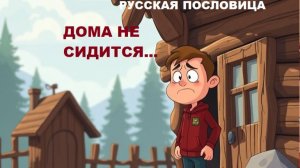Пословица. Дома не сидится