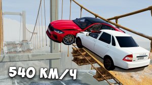 ЭТО ВИДЕО НЕ ДОЛЖНО БЫЛО ВЫЙТИ! ВПЕРВЫЕ ПРОБУЮ ПЕРЕЛЕТЕТЬ РАЗРУШЕННЫЙ МОСТ В BEAM NG DRIVE