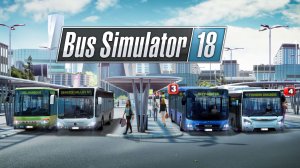 мы перевозим пассажиров в игре Bus Simulator 18