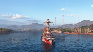 World of Warships. Бой на линкоре "Нормандия"