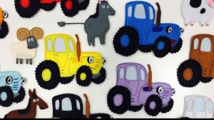 РАЗВИВАЙКА про Синий трактор - Мультик про животных и цвета для детей малышей