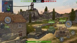 получил и играю за танк Кв-2 (Tanks blitz)