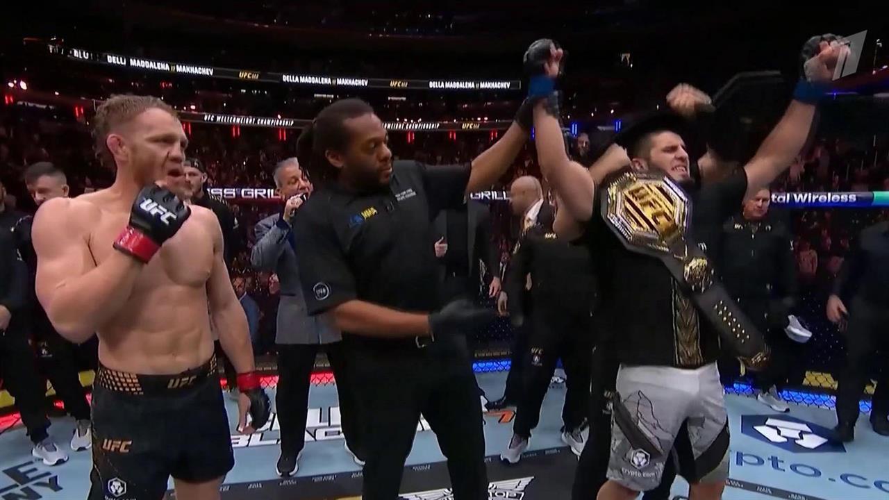 Российский боец Ислам Махачев завоевал титул чемпиона UFC.