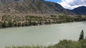 Чуйский тракт, остановка, река Катунь, Горный Алтай