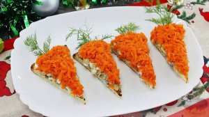 Селёдочный салат на хлебе. БУТЕРБРОДЫ С ЯЙЦАМИ, МОРКОВЬЮ И СЕЛЬДЬЮ