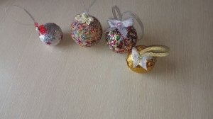 Шарики на елку своими рукам/ мой мастер класс