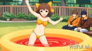 Они любуются её купанием