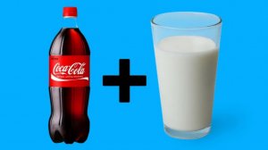 Эксперимент с колой и молоком