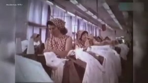 «Плюс качество» 1975 год. Фильм о швейной фабрике имени «40 лет ВЛКСМ» («Одема»).