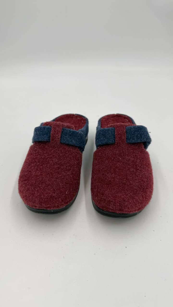 Тапочки женские 8577 Бордово-синий