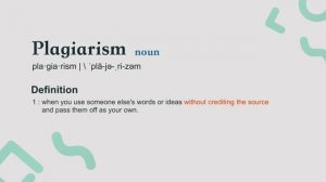What is plagiarism
