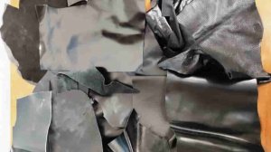 Коробка № АЕ353 Лоскуты кожи МРС и КРС ЧЕРНЫЕ