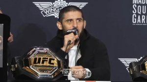 Освистала толпа Пресс-конференция UFC 322 Махачев - Маддалена перед боем