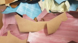 Коробка № АЕ326 Обрезки кожи - Угорь