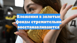 Вложения в золотые фонды стремительно восстанавливаются