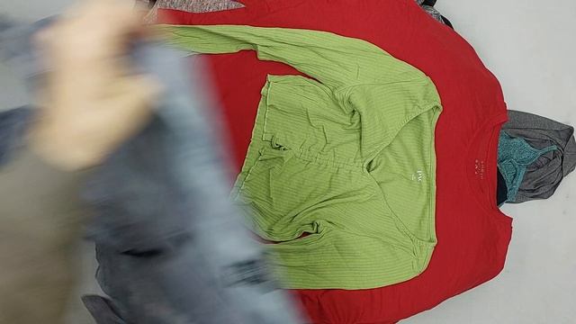 Блузки трикотажные длинный рукав секонд оптом 12 пак