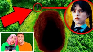 МЫ ОТПРАВИЛИ ДРОН — И ОН СНЯЛ УЭНСДЭЙ АДДАМС!!!