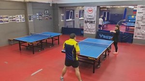 Нельсон Д. (649) - Бадаев А. (700) Малиновый 400+ турнир по настольному  теннису 11.11