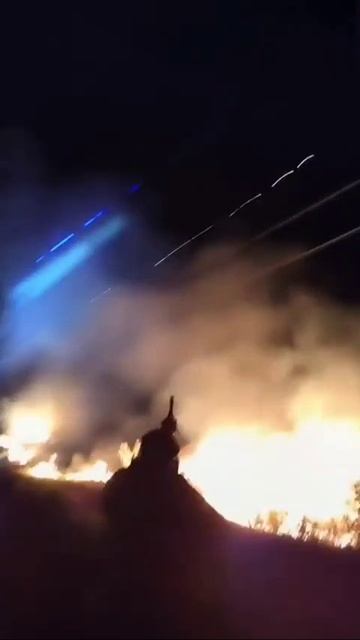 Ночная работа мобильной огневой группы по укродронам