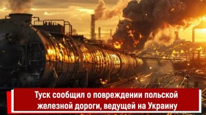 Туск сообщил о повреждении польской железной дороги, ведущей на Украину