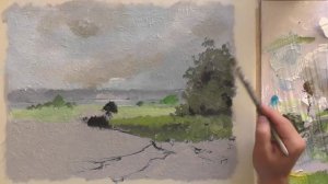 Пейзаж в сдержанной палитре