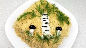 САМЫЙ ВКУСНЫЙ салат с тунцом и овощами/КАК ЛЕГКО УКРАСИТЬ САЛАТ/Салат «Белая Береза»