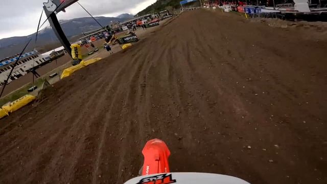 Мото гонка снятая с gopro