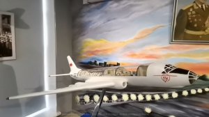 Музейный понедельник. Выпуск 17. Модель самолета Ту-104 из коллекции Музея истории района Внуково.