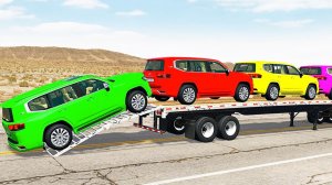 Мультики про машинки. Внедорожники проходят испытания на выживание. Смотреть онлайн для детей.