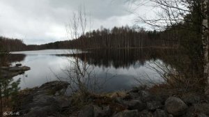 Карелия - русло реки Суна