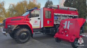 На вооружение белгородских пожарных и спасателей поступили 9 новых специализированных автомобилей