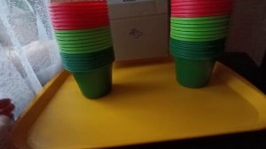 Купила красивые горшочки для рассады