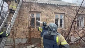 ⚠️В Горловке сотрудники МЧС России ликвидировали пожар