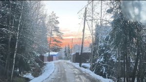 Едем в церковь с родителями 16 ноября. Болталка по дороге. Чудесный морозный день, красота!