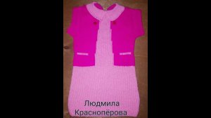 АРХИВ. Детское платье спицами⧸краткий обзор