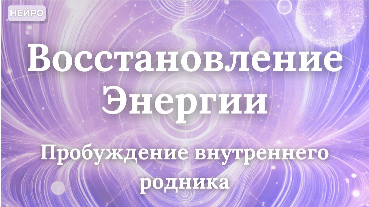 Восстановление энергии | Активация внутреннего родника