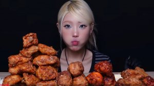 🔥🍲 Мукбанг и Mukbang : ДЕВУШКА ПРОТИВ 10,000 ККАЛ! Гора курицы