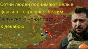 Сотни людей поднимают Белые флаги в Покровске — Режим Зеленского Может пасть в декабре.