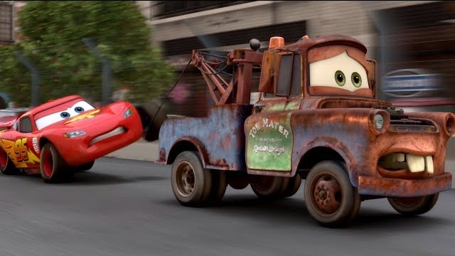 Мак засыпает и теряет Молнию Маквин! - "Тачки" отрывок из фильма смотреть онлайн