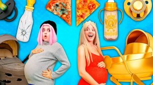 БОГАТАЯ МАМА vs БЕДНАЯ МАМА! Кто лучше справится с беременностью?!