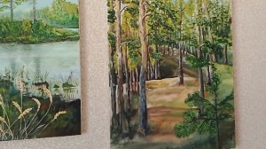 Картины маслом на стене