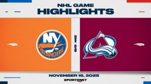17.11.2025 | ОБЗОР МАТЧА | Колорадо Эвеланш - Нью-Йорк Айлендерс | Highlights