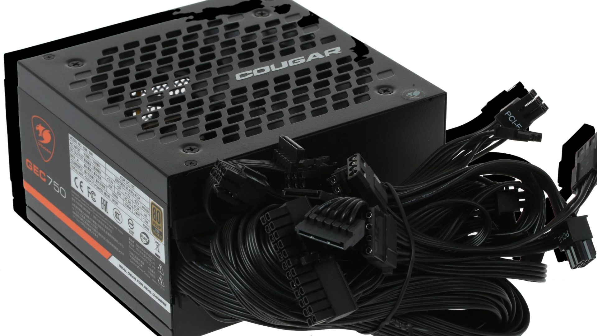 Обзор и распаковка блока питания Cougar GEC 750 [31GC075.0001P] черный
