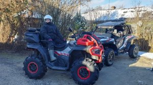CF MOTO 1000 MV and POLARIS RZR 1000 По первому снегу вдоль Оки 2025