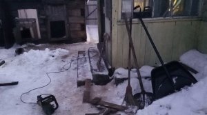 заготовка дров в деревне на зиму