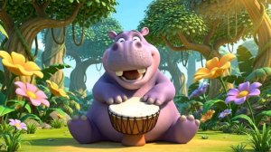 Бегемот музыкант#мультикидлядетей#обучающиемультики#мультикидлямалышей#детскоевидео#мультики