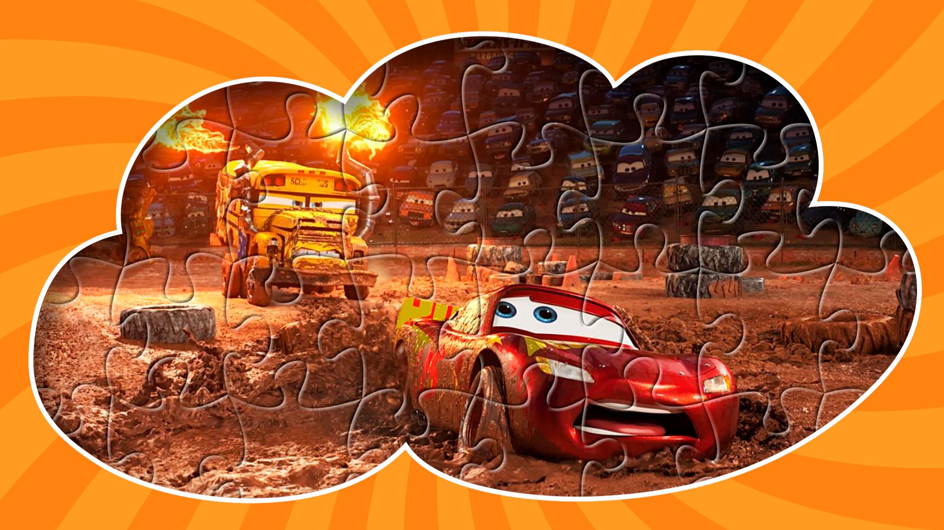 ⭐ТАЧКИ в грязи - собираем пазлы⭐KIDS ZONE PARTY